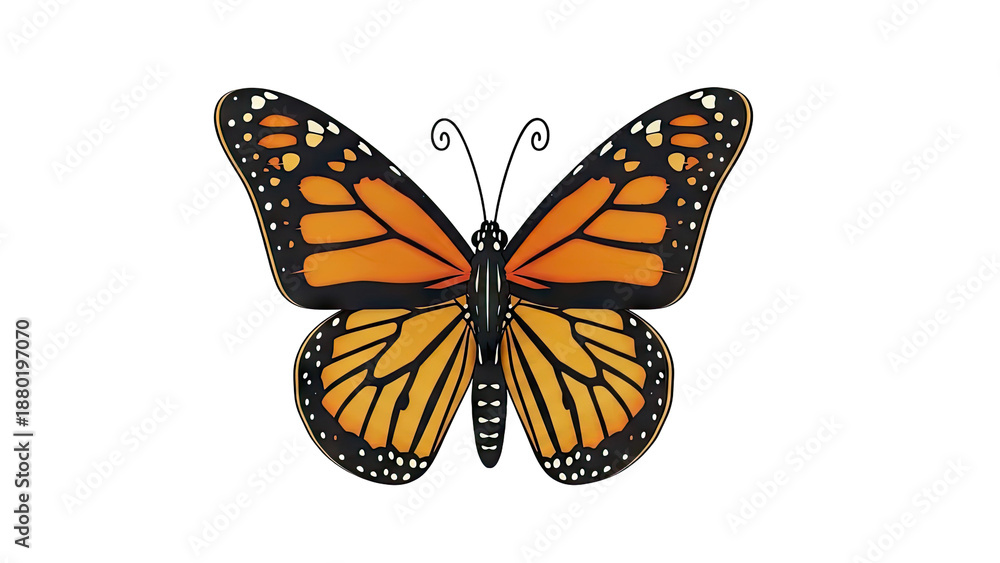Obraz premium Monarch Butterfly Illustration