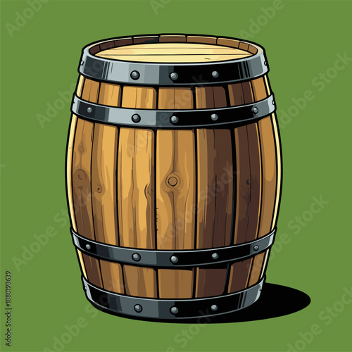 liquor barrel vector image