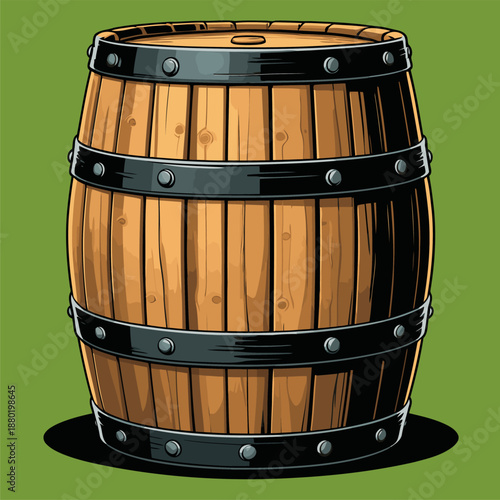 liquor barrel vector image