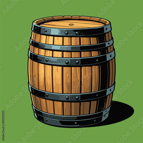 liquor barrel vector image