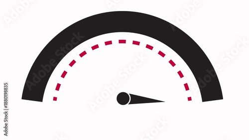 speedometer icon animation simple flat