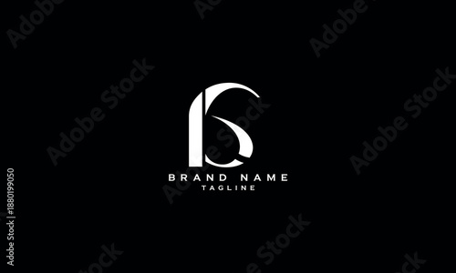 RB BR R AND B Abstract initial monogram letter alphabet logo design