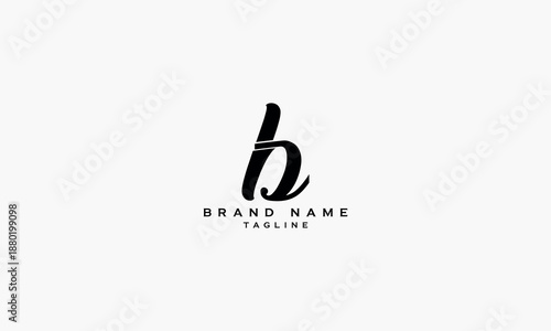 HB BH H AND B Abstract initial monogram letter alphabet logo design