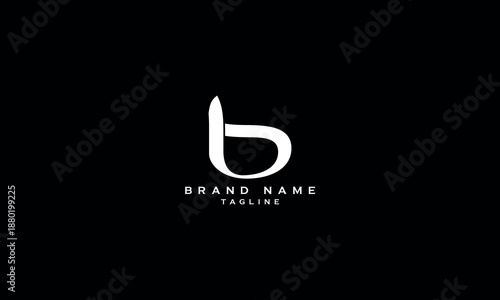 IB BI I AND B Abstract initial monogram letter alphabet logo design