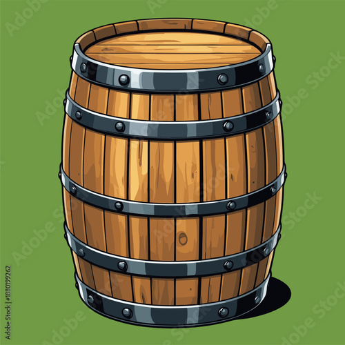 liquor barrel vector image