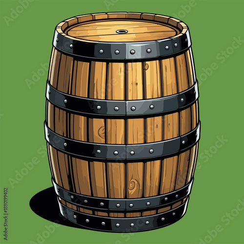 liquor barrel vector image