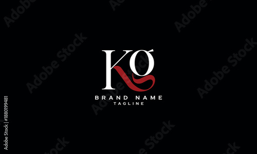 KG GK K AND G Abstract initial monogram letter alphabet logo design