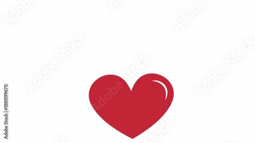 love  icon animation simple flat