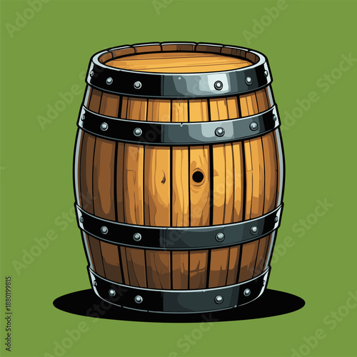 liquor barrel vector image