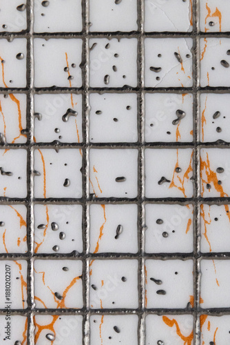 Decorative ceramic tile artwork background