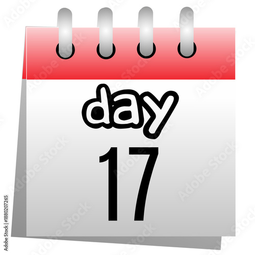 calendar day 17 reminder icon