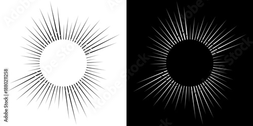 Dynamic abstract spiral sound wave rhythm lines. Circular spiral sound wave rhythm of lines. Circular futuristic abstract lines, black and white background.