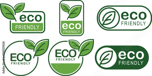 A collection of eco-friendly icons. Ecological food stamps. Natural organic food labels.