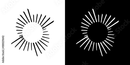 Dynamic abstract spiral sound wave rhythm lines. Circular spiral sound wave rhythm of lines. Circular futuristic abstract lines, black and white background.