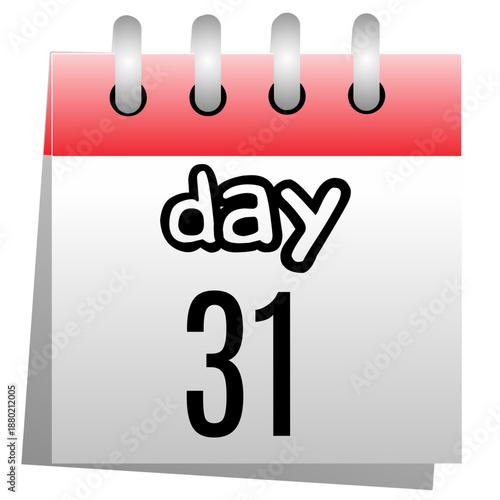 calendar day 31 reminder icon