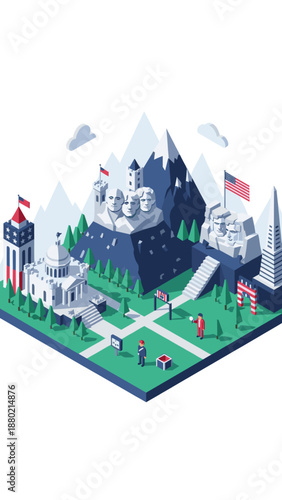 A dynamic group of professionals collaborating in a modern office setting, ideal for business presentations and team-building content.