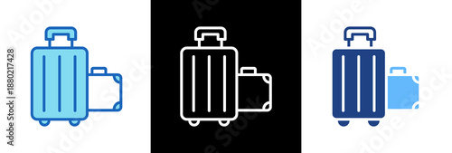 Luggage triple icon