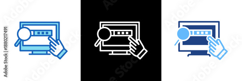 Web Design triple icon