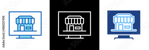 E-Commerce triple icon