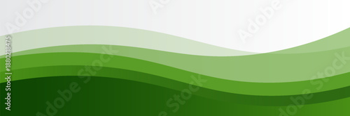 Abstract green wave background, Vector green line background curve element with white space for text and message design, overlapping layers. vector illustration