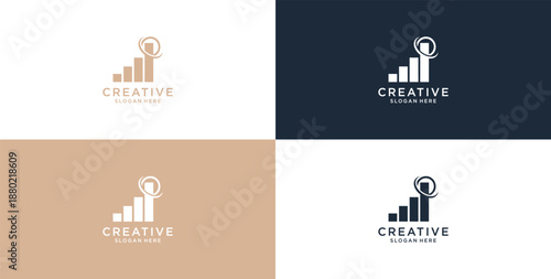 The logo of the bar business consulting statistics is on the rise