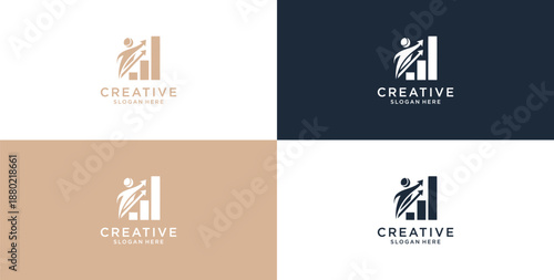 The logo of the bar business consulting statistics is on the rise