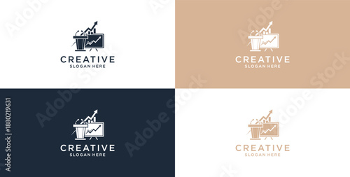 The logo of the bar business consulting statistics is on the rise