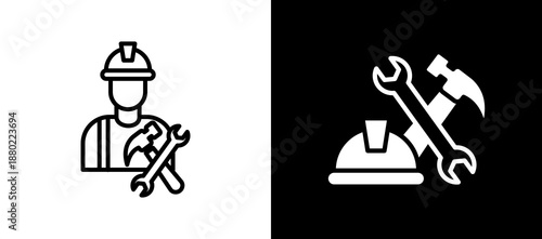 Labour blackwhite icon