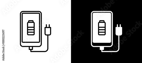 Mobile Charging blackwhite icon
