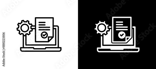 Data Entry blackwhite icon