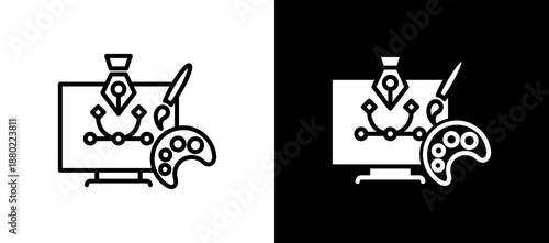 Designing Tools blackwhite icon