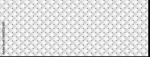 Seamless white brick wall background vector illustration minimalist flat design texture architecture construction urban surface for website banners interior design concept and modern backdrop.
