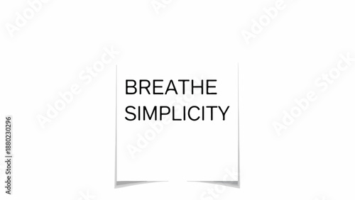 A white square with black text