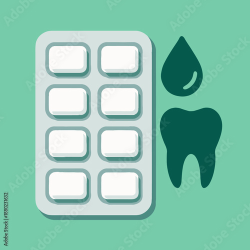 Sugar free chewing gum for dental health