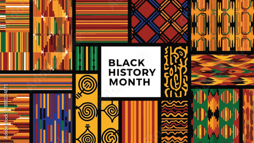 Colorful patterns celebrate Black History Month