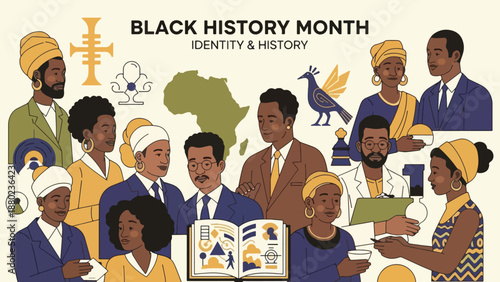 Diverse group of people celebrating Black History Month (2)