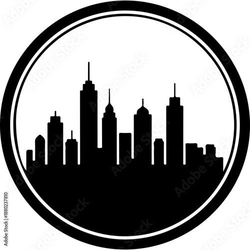City Skyline Silhouette Logo