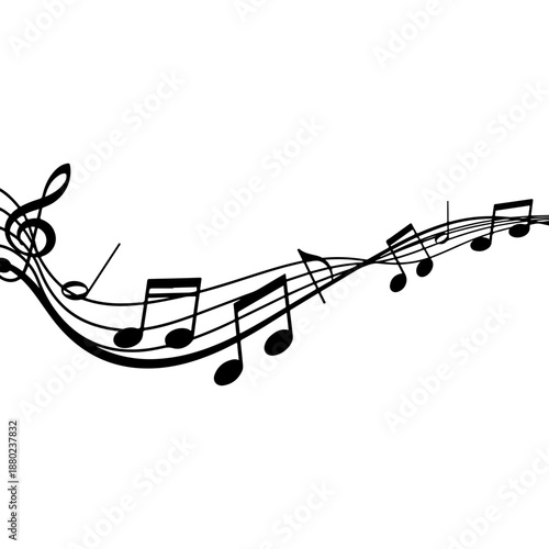 Musical Notes Art Design