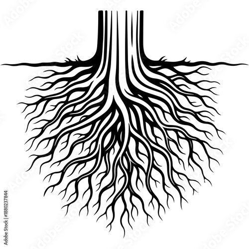 Tree Root System Illustration