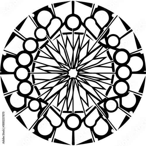 Intricate Circular Geometric Design