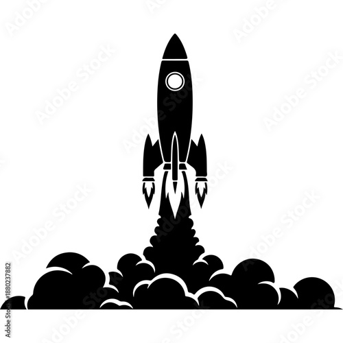 Rocket Launching into Space