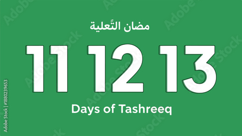 Green background with white text counting days