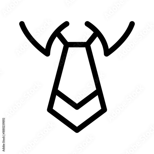 Tie Icon Vector Symbol Design Illustration
