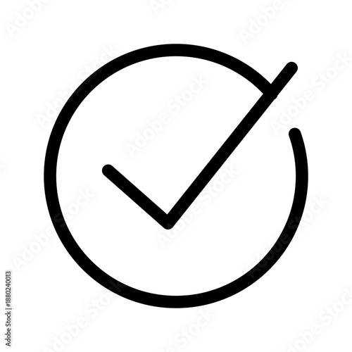 Checkmark Icon Vector Symbol Design Illustration