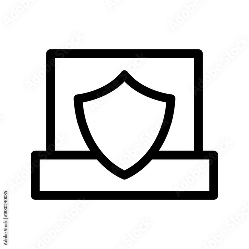 Free Download Private Laptop Icon Vector Symbol Design Illustration - GFXLoad