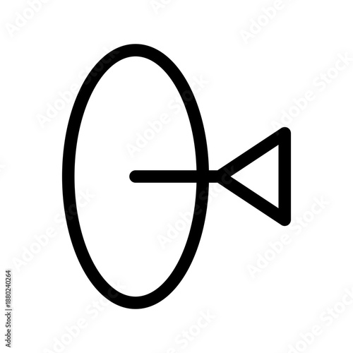 Target Icon Vector Symbol Design Illustration