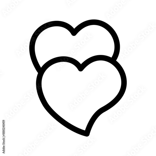 Heart Icon Vector Symbol Design Illustration
