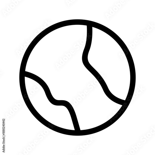 Earth Icon Vector Symbol Design Illustration