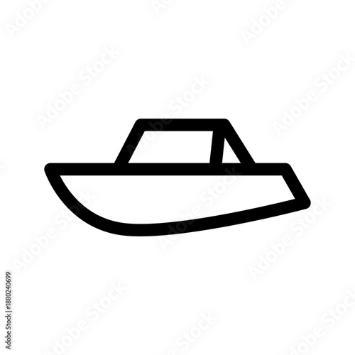 Boat Icon Vector Symbol Design Illustration