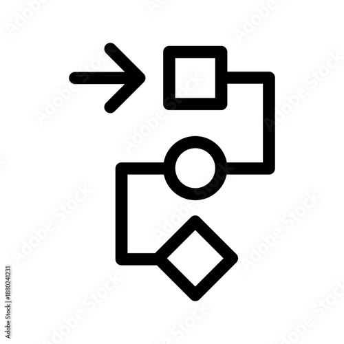 Process Icon Vector Symbol Design Illustration